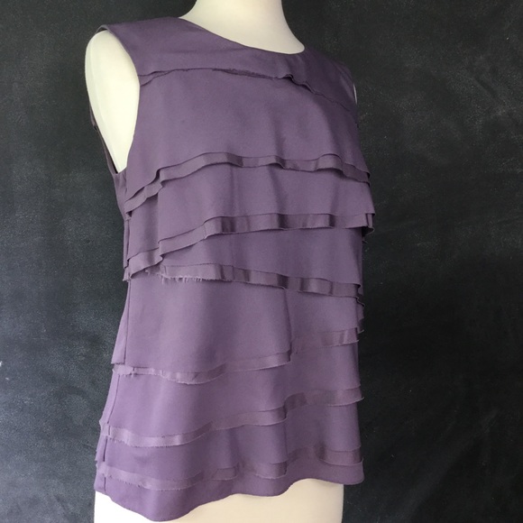 MICHAEL Michael Kors Tops - MICHAEL MICHAEL KORS | Purple Sleeveless Silk Tank